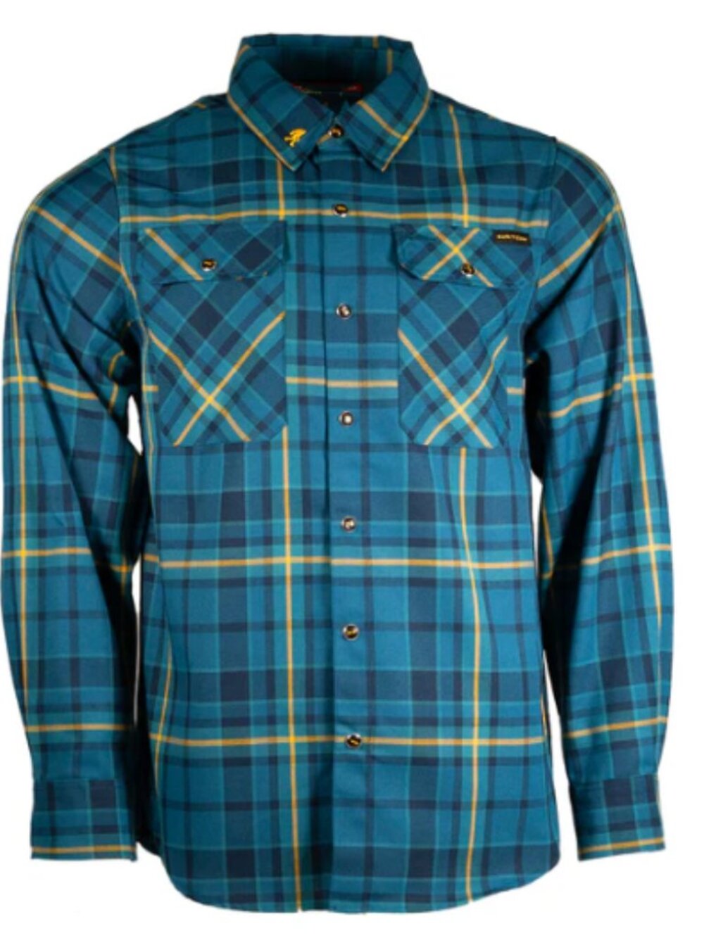 Hatch Outdoors The Squatch Flannel Plaid Button Down Shirt mens size Large